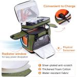 Double-Layer Travel Carrying Case for Jackery Explorer 300/240/160 – Portable Power Station Storage Bag with Molded Bottom, Side Ventilation, Front Pockets for Jackery Accessories & Solar Generator