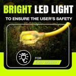 50ft Outdoor/Indoor Extension Cord 10/3 Gauge Ultra Heavy Duty 3 Prong SJTW, Waterproof, Flexible Cold-Resistant Long Power Cord,15A 125V 1875W, Yellow by LifeSupplyUSA