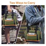 Double-Layer Travel Carrying Case for Jackery Explorer 300/240/160 – Portable Power Station Storage Bag with Molded Bottom, Side Ventilation, Front Pockets for Jackery Accessories & Solar Generator