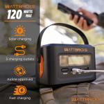 Wattbricks 120W Portable Power Station for Camping