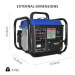 1200W Portable Gas Generator for Home and Camping