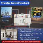 100 Amp Dual Power Generator Transfer Switch