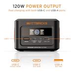 Wattbricks 120W Portable Power Station for Camping