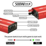 500W Power Inverter with USB and AC Outlets