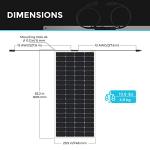 200W Flexible Solar Panel for RVs and Camping