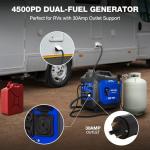 BILT HARD 4500W Dual Fuel Inverter Generator