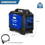 BILT HARD 4500W Dual Fuel Inverter Generator