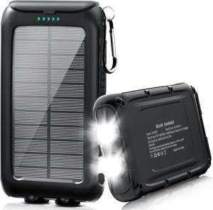 Kepswin 49800mAh Solar Power Bank with Flashlight