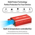 500W Power Inverter with USB and AC Outlets