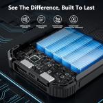 20000mAh Solar Power Bank with 3 Cables