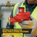 Fairview GR-918C Compact Propane Regulator, 8-12 PSI