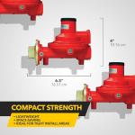 Fairview GR-918C Compact Propane Regulator, 8-12 PSI