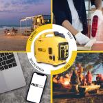 Aceup 1500 Watt Portable Gas Inverter Generator