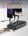 MINRISE 40000mAh Solar Power Bank with Cables