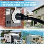 3ft NEMA L14-30P to 50A Power Cord Adapter