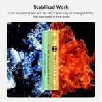 JinniuX 16 Pack Rechargeable AA Solar Batteries