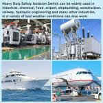 Antrader 1Pcs Enclosed Motor Disconnect Switch,63A 2Pole 220V Universal Disconnect Switch,IP66 Outdoor Waterproof Switches for Generator Boat and Welding