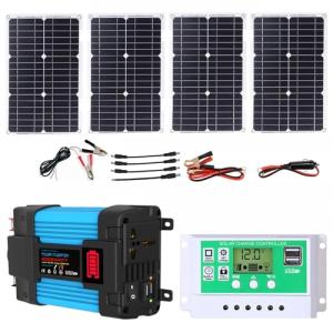 100W Solar Panel Kit with 4000W Inverter System