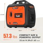 3800W Portable Inverter Generator for Home & Camping