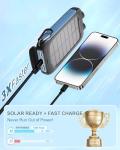 20000mAh Solar Power Bank with Fast Charging