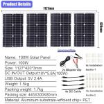 100W Solar Panel Kit with 4000W Inverter System
