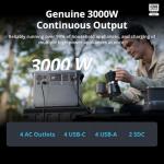 DJI Power 2000 Portable Power Station, 2048Wh LFP Battery, Compact Size, 3000W Stable Output, 0-80% Recharge in 55 Mins, Electric Generator for Home, Camping & RVs, Off-Grid