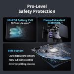 DJI Power 2000 Portable Power Station, 2048Wh LFP Battery, Compact Size, 3000W Stable Output, 0-80% Recharge in 55 Mins, Electric Generator for Home, Camping & RVs, Off-Grid