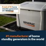 Generac 28kW Home Standby Generator with Transfer Switch