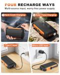 20000mAh Solar Power Bank with Hand Crank