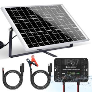 ECO-WORTHY 25W 12V Solar Battery Charger Kit