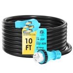 50 Amp 10ft Generator Extension Cord, NEMA 14-50P