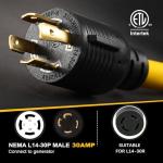 30 Amp Generator Welder Adapter Plug Cord