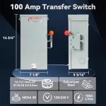 100A Double-Throw Generator Transfer Switch 24000W