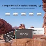 Renogy 1000W Pure Sine Wave Inverter for Home & RV