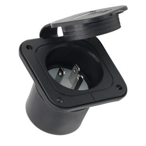 Brlyeeanze 15 Amp Waterproof RV Power Inlet Plug