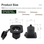 Brlyeeanze 15 Amp Waterproof RV Power Inlet Plug