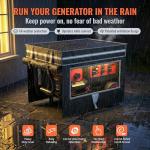 Generator Cover for 3000W-12000W Generators, Black