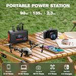 HOWEASY 135W Solar Generator with 30W Panel