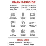 Cummins Onan P4500iDF Dual Fuel Inverter Generator