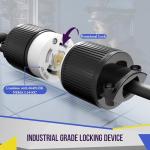 Enerlites 30 Amp Locking Plug for Generators