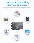 BESTEK 500W Pure Sine Wave Inverter with USB