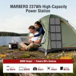 Marbero 237Wh Solar Generator with 60W Panel
