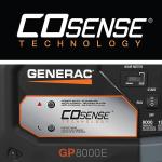 Generac GP8000E Electric Start Portable Generator