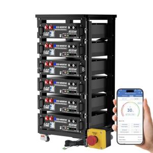 ECO-WORTHY 48V 600Ah LiFePO4 Battery Pack with Bluetooth