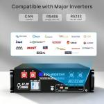 ECO-WORTHY 48V 600Ah LiFePO4 Battery Pack with Bluetooth