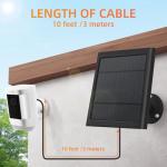 Solar Charger for Ring Camera, 4W with 10FT Cable