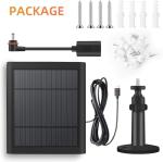 Solar Charger for Ring Camera, 4W with 10FT Cable