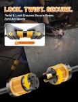 MECMO 30A 125V Twist Lock Generator Plug
