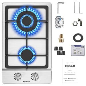 KOXKING 12" Dual Fuel Gas Cooktop for RVs