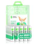 EBL 1100mAh Rechargeable Solar AA Batteries Pack 20
